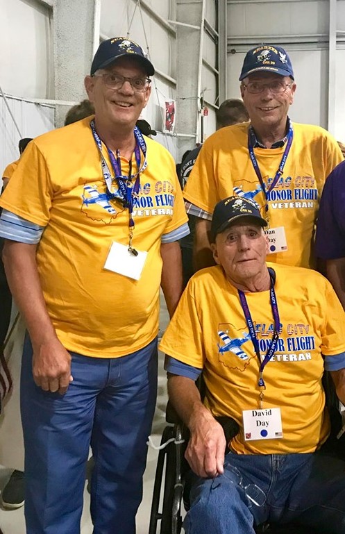Three brothers and US Veterans return home from a trip to Washington DC