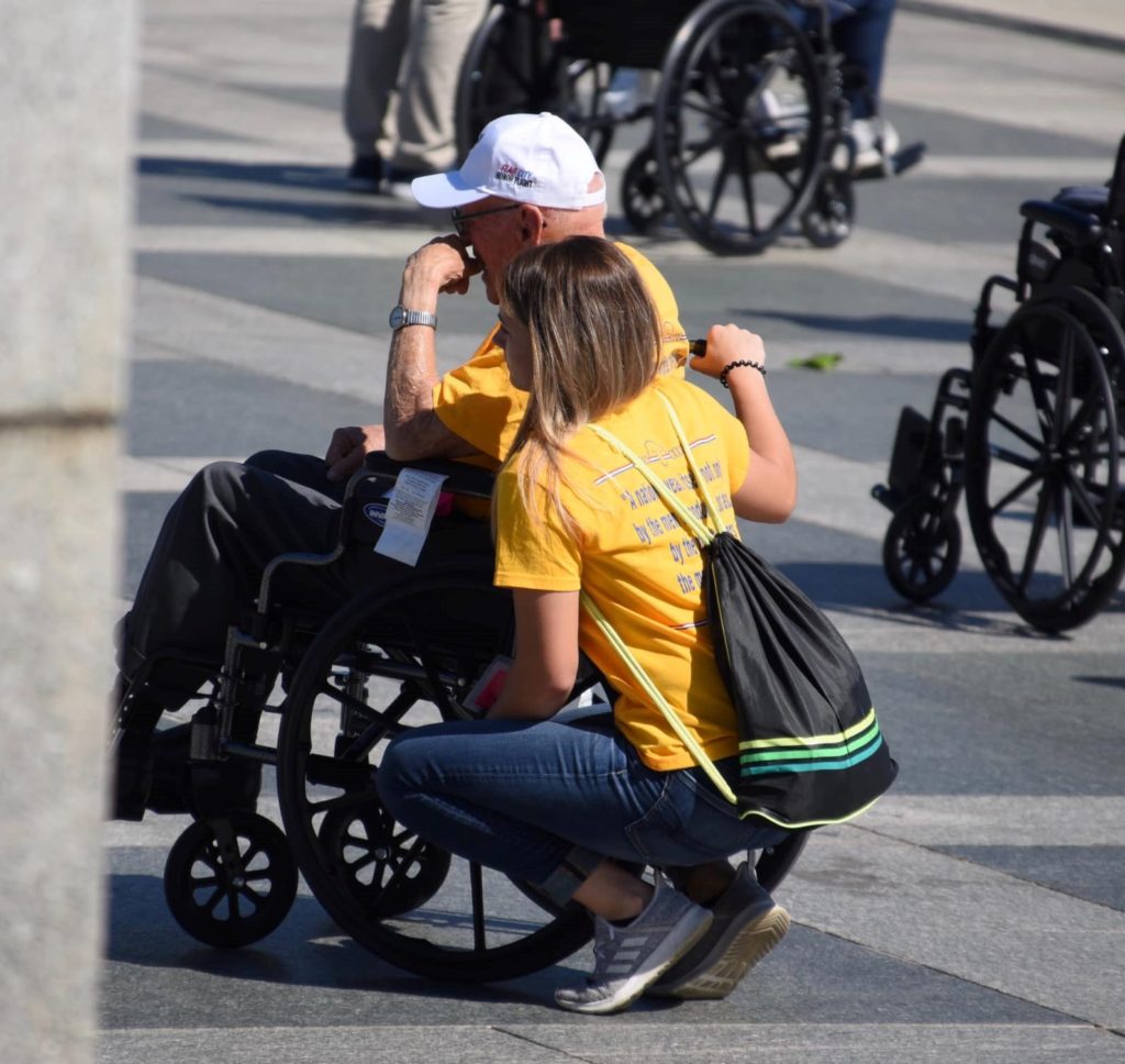 US Veteran and guardian share an emotional visit to Washington DC