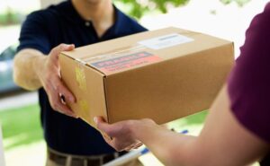 Package delivered to customer