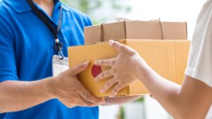 Package delivery to customer