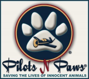Pilots N Paws logo - organization helping to save the lives of innocent animals