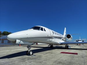 Private airplane used for private charters