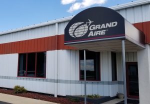 Main entrance of Grand Aire's FBO office