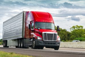 Semi truck on highway