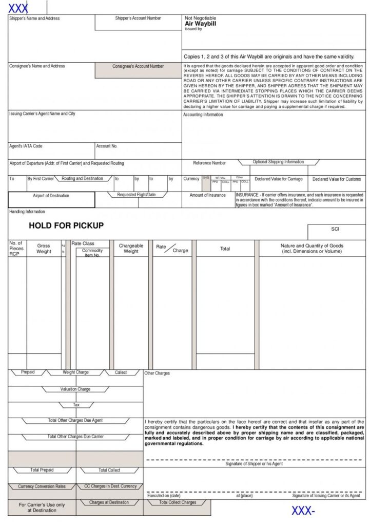 First Flight Waybill Air Waybill: What It Is and Why It's Important | Grand Aire, Inc